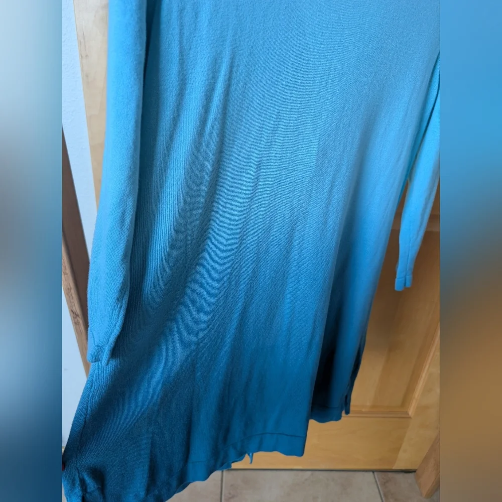 Isaac Mizrahi Blue Ombre Cardigan - Picture 7 of 7